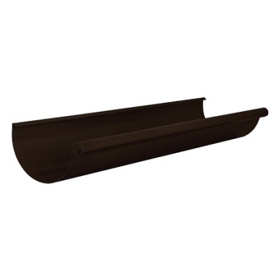 Желоб круглый L=3 м Aquasystem 125/90 мм Pural Matt RR 32 Темно-коричневый