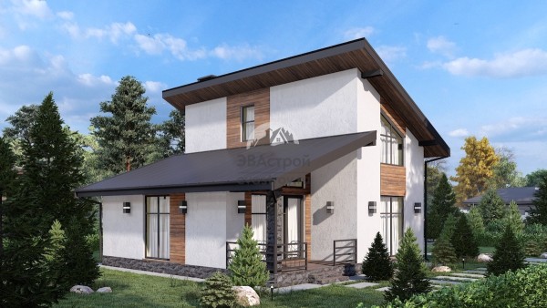 Проект одноэтажного жилого дома с мансардным этажом Проект одноэтажного жилого дома с мансардным этажом
