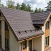 Металлочерепица квинта плюс с 3D резом 0,5 GreenСoat Pural RR 32 темно-коричневый (RAL 8019 серо-коричневый)