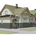Проект двухэтажного дома из газобетона с гаражом в стиле Фьюжен