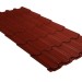 Металлочерепица квинта плюс GL 0,5 Satin RAL 3009 оксидно-красный