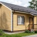 Сайдинг "blockhouse" под бревно, Престиж ВН-02, золотистый