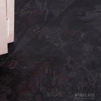 Виниловый пол Vinilam коллекция CERAMO VINILAM Stone Сланцевый Чёрный 61607
