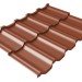 Металлочерепица модульная Квинта Uno Grand Line c 3D резом 0,5 Satin RAL 8004 терракота
