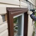 Приоконная планка (околооконный профиль) для сайдинга, коричневый