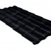 Металлочерепица кредо 0,45 Drap RAL 9005 черный
