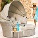 Диван-Трансформер AFINA плетеный из иск. ротанга AFM-325 Beige