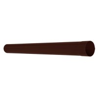 Труба круглая L=1 м Aquasystem PE-полиэстер 125/90 мм RAL 8017 - коричневый шоколад