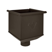 Воронка для одиночной установки Aquasystem 125/90 мм Pural Matt RR 32 Темно-коричневый