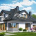 Проект  квадратного дома с мансардой 11 на 17 метров