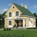 Проект двухэтажного кирпичного дома в стиле Неоклассицизм