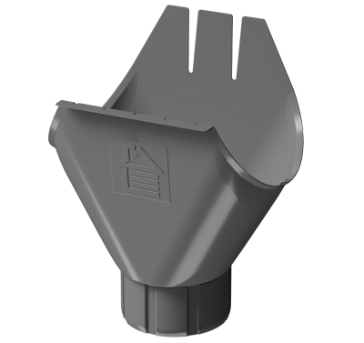 Воронка желоба D125 Döcke STAL PREMIUM Графит, (RAL 7024)