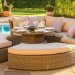 Диван-Трансформер AFINA плетеный из иск. ротанга со столом AFM-350B Beige