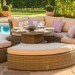 Диван-Трансформер AFINA плетеный из иск. ротанга со столом AFM-350B Beige