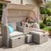 Комплект мебели AFINA плетеной из иск. ротанга AFM-330 Beige