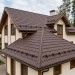 Металлочерепица квинта плюс с 3D резом 0,5 Quarzit lite RAL 8017 шоколад