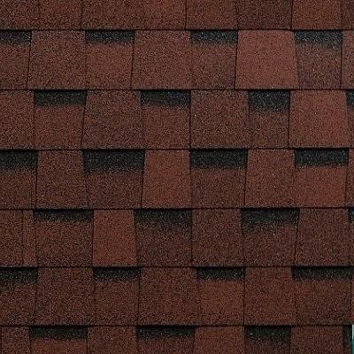 Двухслойная ламинированная черепица Shinglas, серия Фазенда  -  Красный