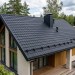 Металлочерепица квинта плюс с 3D резом 0,5 Quarzit lite RAL 9005 черный