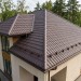 Металлочерепица квинта плюс с 3D резом 0,5 Quarzit lite RR 32 темно-коричневый