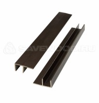 F-профиль ДПК Savewood  -  Тёмно-коричневый