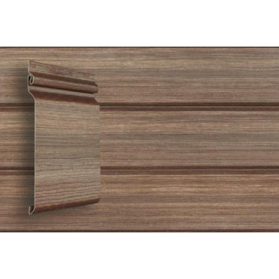 Виниловый сайдинг Grand Line Natural-Брус Tundra - Кедр