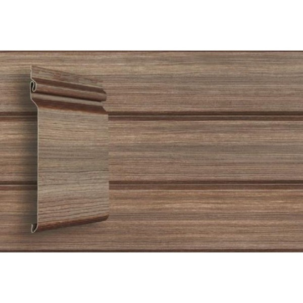 Виниловый сайдинг Grand Line Natural-Брус Tundra - Кедр