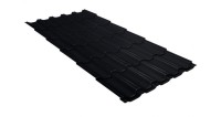 Металлочерепица квинта плюс GL 0,5 Velur20 RAL 9005 черный