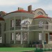 Проект особняка в классическом стиле с гаражом, верандой и сауной 101-36