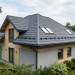 Металлочерепица квинта плюс с 3D резом 0,5 Quarzit RAL 7024 мокрый асфальт