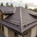 Металлочерепица квинта плюс с 3D резом 0,5 Quarzit RR 32 темно-коричневый