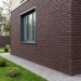 Фасадная панель Grand Line Состаренный кирпич Элит каштан, ШОВ черный