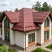 Металлочерепица квинта плюс с 3D резом 0,5 Satin RAL 3011 коричнево-красный