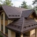 Металлочерепица кредо GL 0,5 Quarzit RAL 8017 шоколад