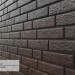 Фасадная панель Ю-Пласт Стоун Хаус Кирпич Коричневый