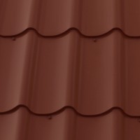 Металлочерепица М28 0,5 GreenCoat Pural BT SSAB RR29 красный