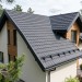 Металлочерепица модульная Квинта Uno Grand Line c 3D резом 0,5 Velur RAL 7024 мокрый асфальт