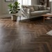 Кварцвиниловая плитка Invictus коллекция Maximus DryBack Herringbone 42 Highland Oak Chocolate