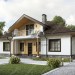 Проект двухэтажного дома из газобетона в европейском стиле с мансардой