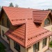 Металлочерепица квинта плюс с 3D резом 0,5 Satin RAL 8004 терракота