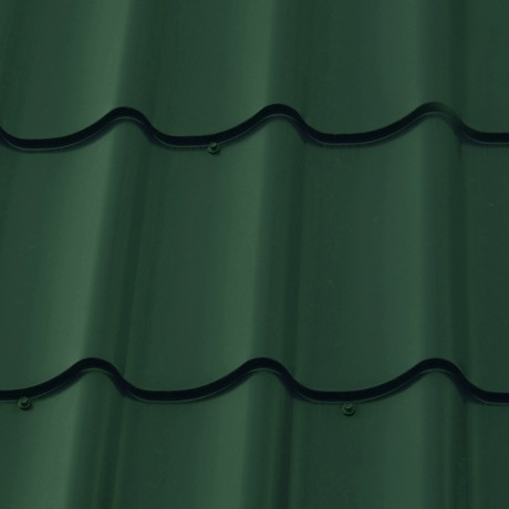 Металлочерепица М28 0,5 GreenCoat Pural BT SSAB 5С7 зеленый