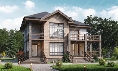 Проект двухэтажного дома с площадью до 150 кв м