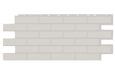 Фасадная панель T-Siding Кирпич Модерн Эко Уайт