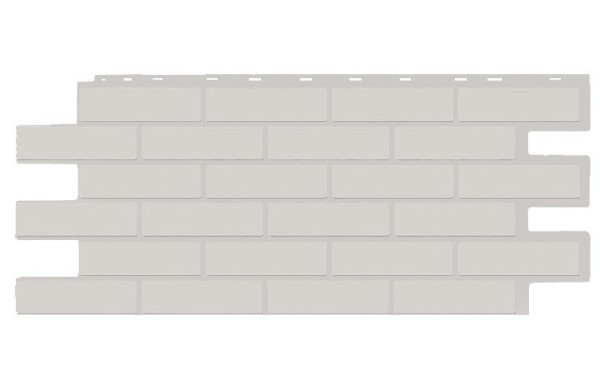 Фасадная панель T-Siding Кирпич Модерн Эко Уайт
